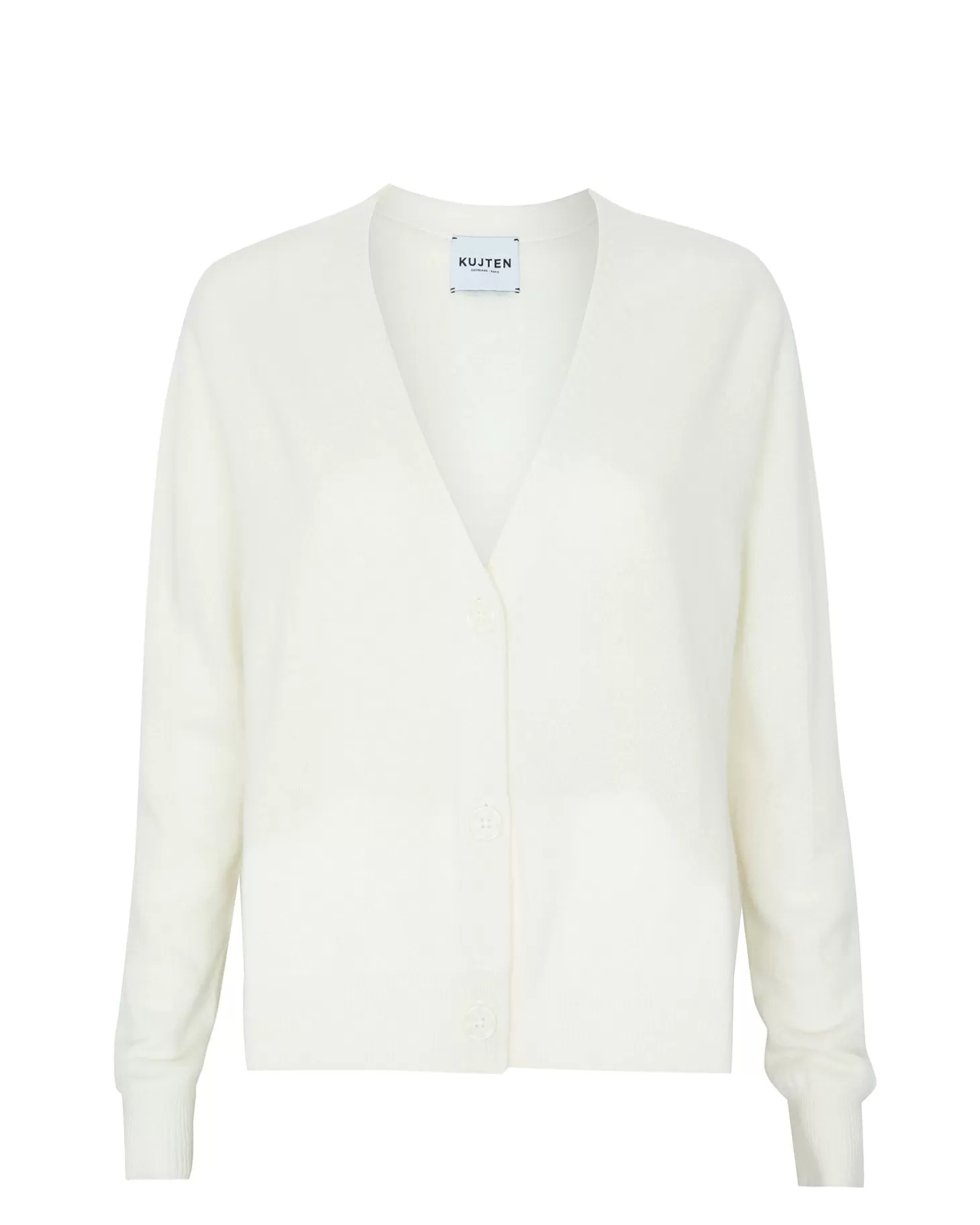 Femme Kujten Gilets & Vestes*Cardigan Cachemire Col V Court Uni