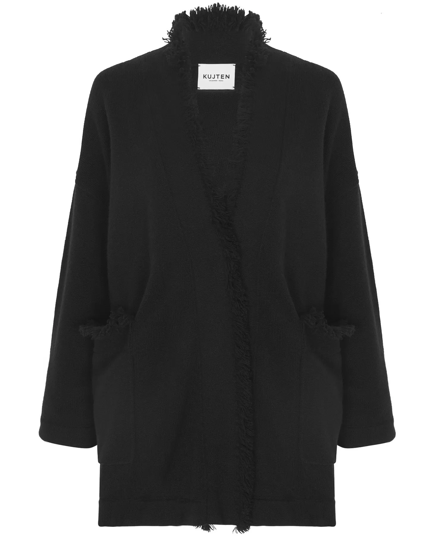 Femme Kujten Gilets & Vestes*Gilet Cachemire Longs Bords Franges