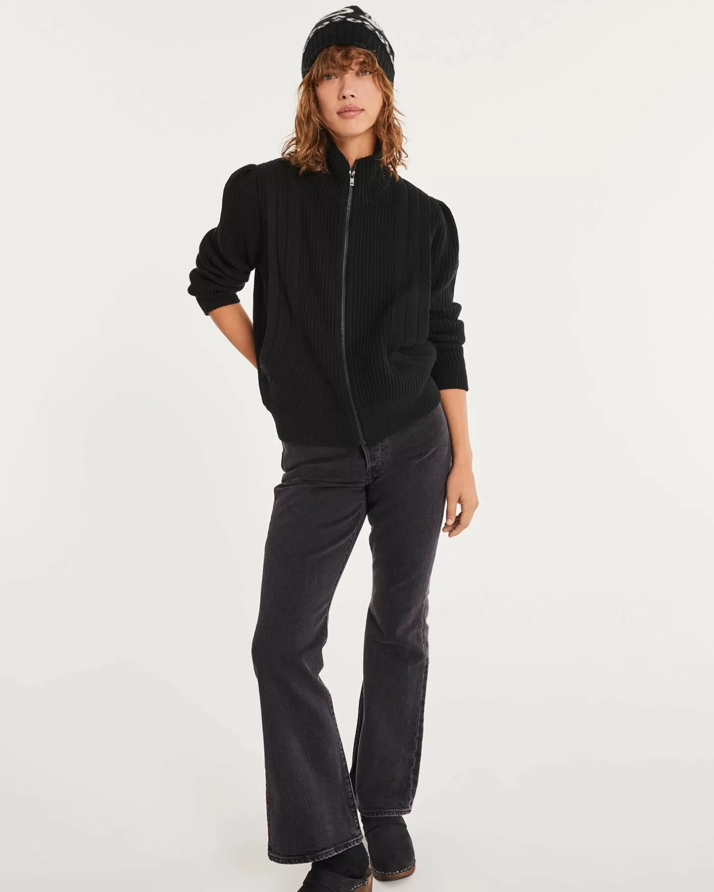 Femme Kujten Gilets & Vestes*Gilet Camionneur Zippe Manches Longues