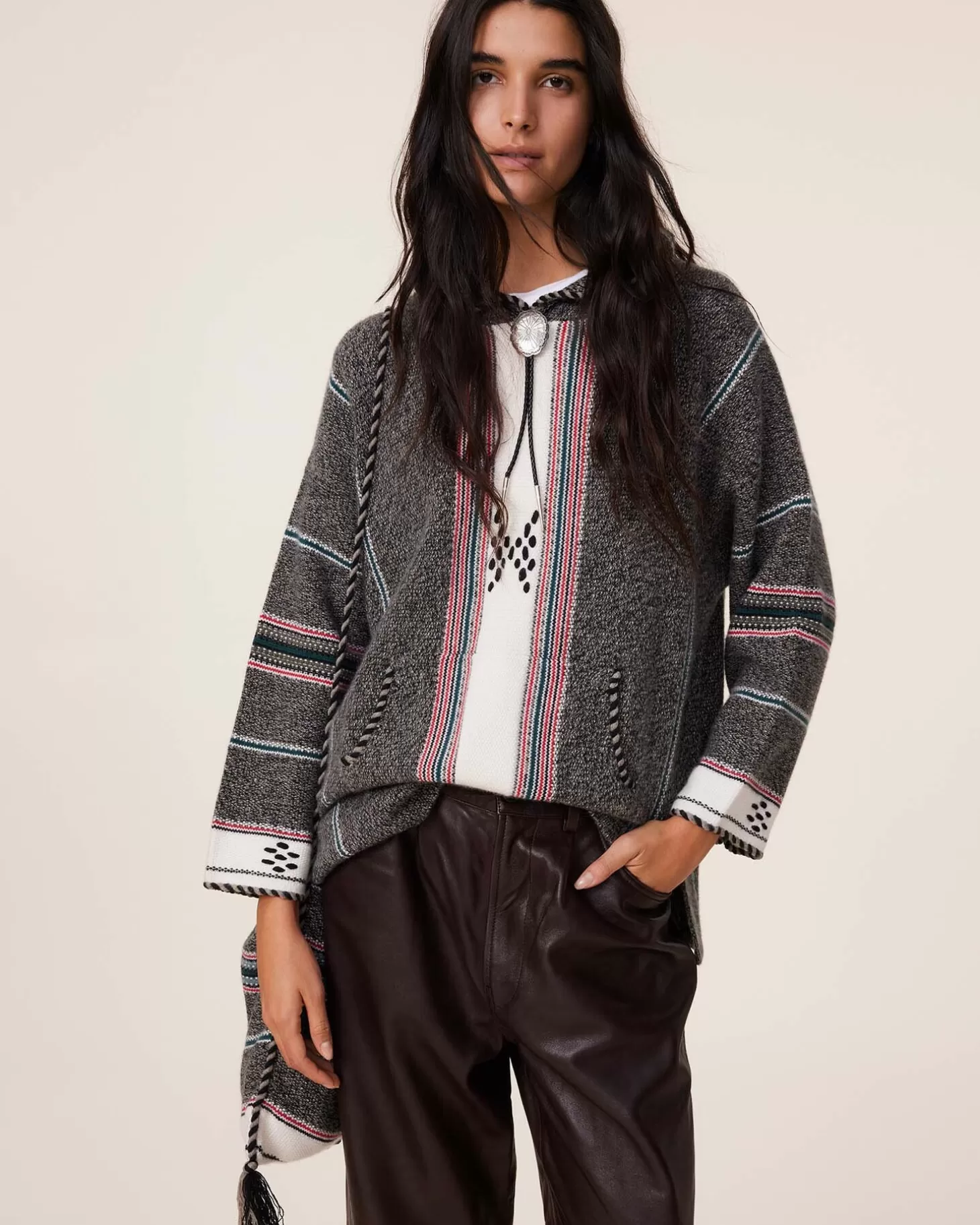 Femme Kujten Hoodies*Hoodie Oversize Cachemire Jacquard, 6 Fils