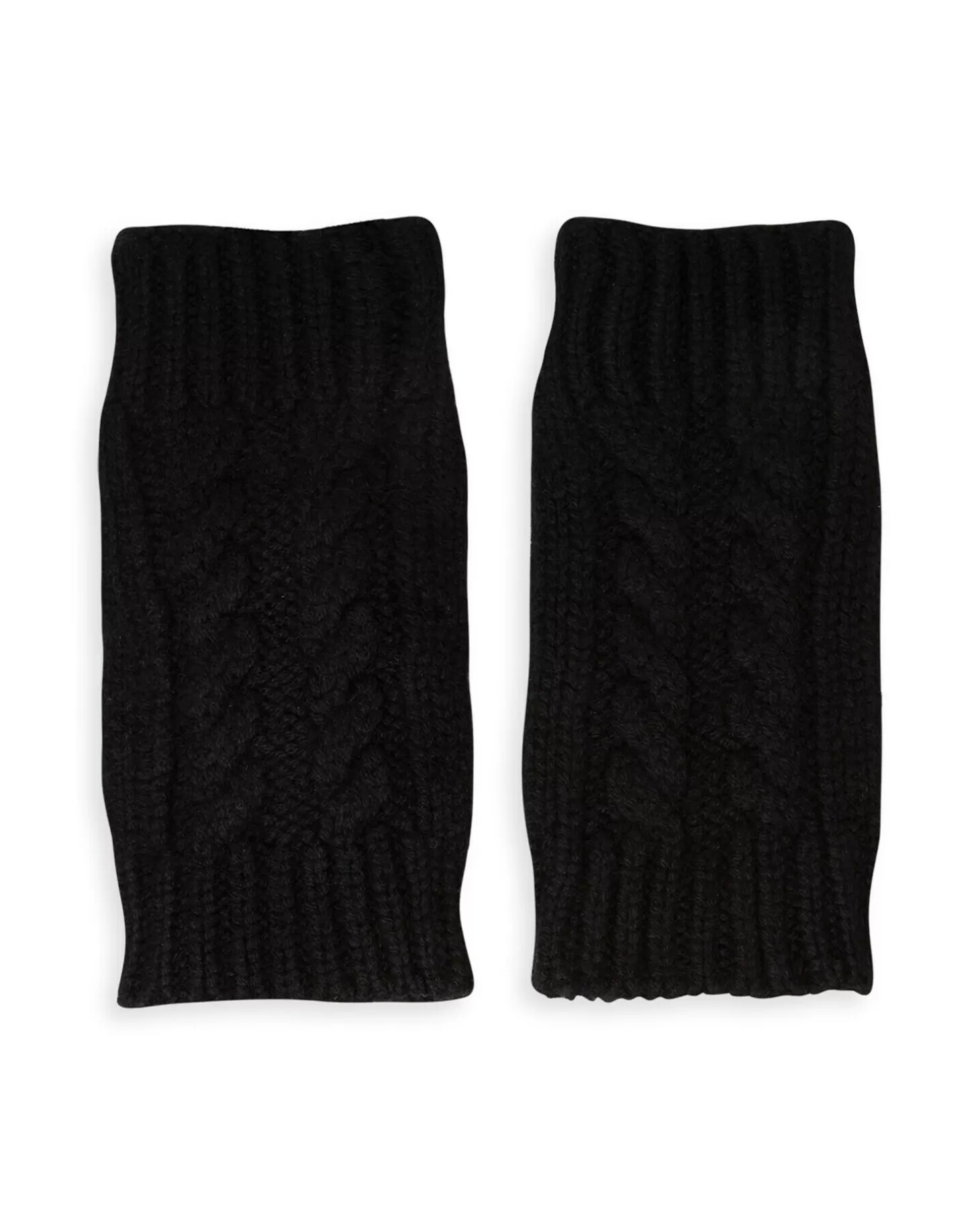 Kujten Gants & Mitaines*Mitaines Cachemire Courtes Torsades, 12 Fils