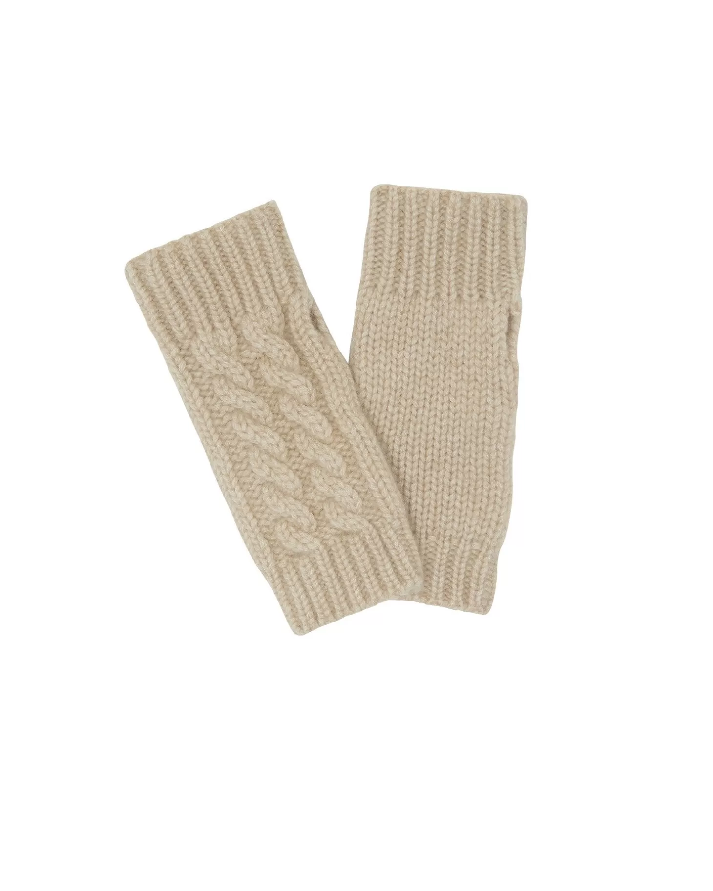 Kujten Gants & Mitaines*Mitaines Cachemire Courtes Torsades, 12 Fils