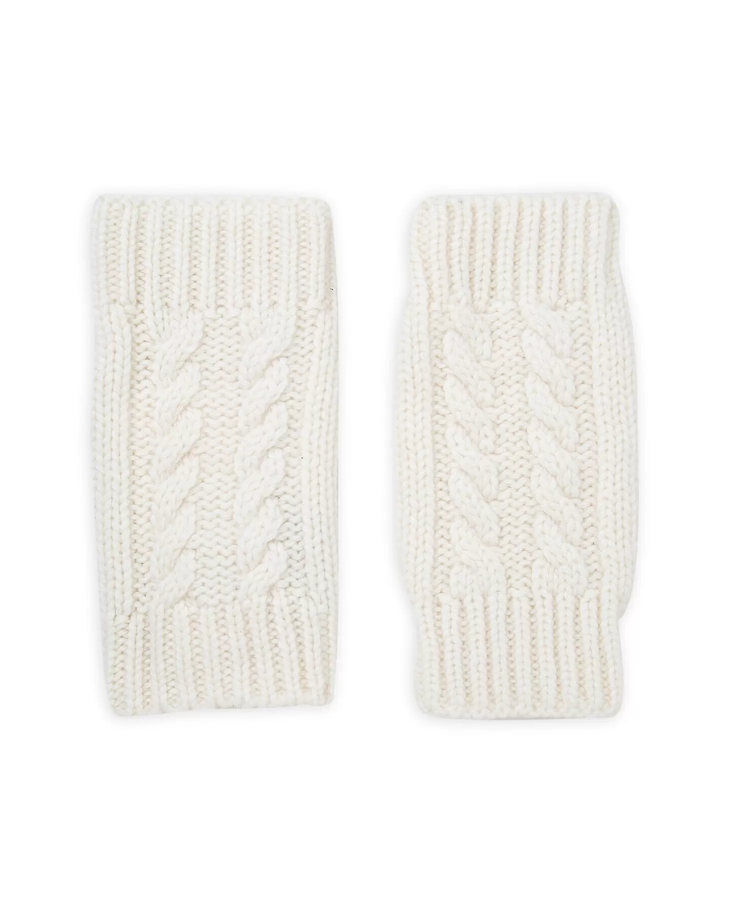 Kujten Gants & Mitaines*Mitaines Cachemire Courtes Torsades, 12 Fils