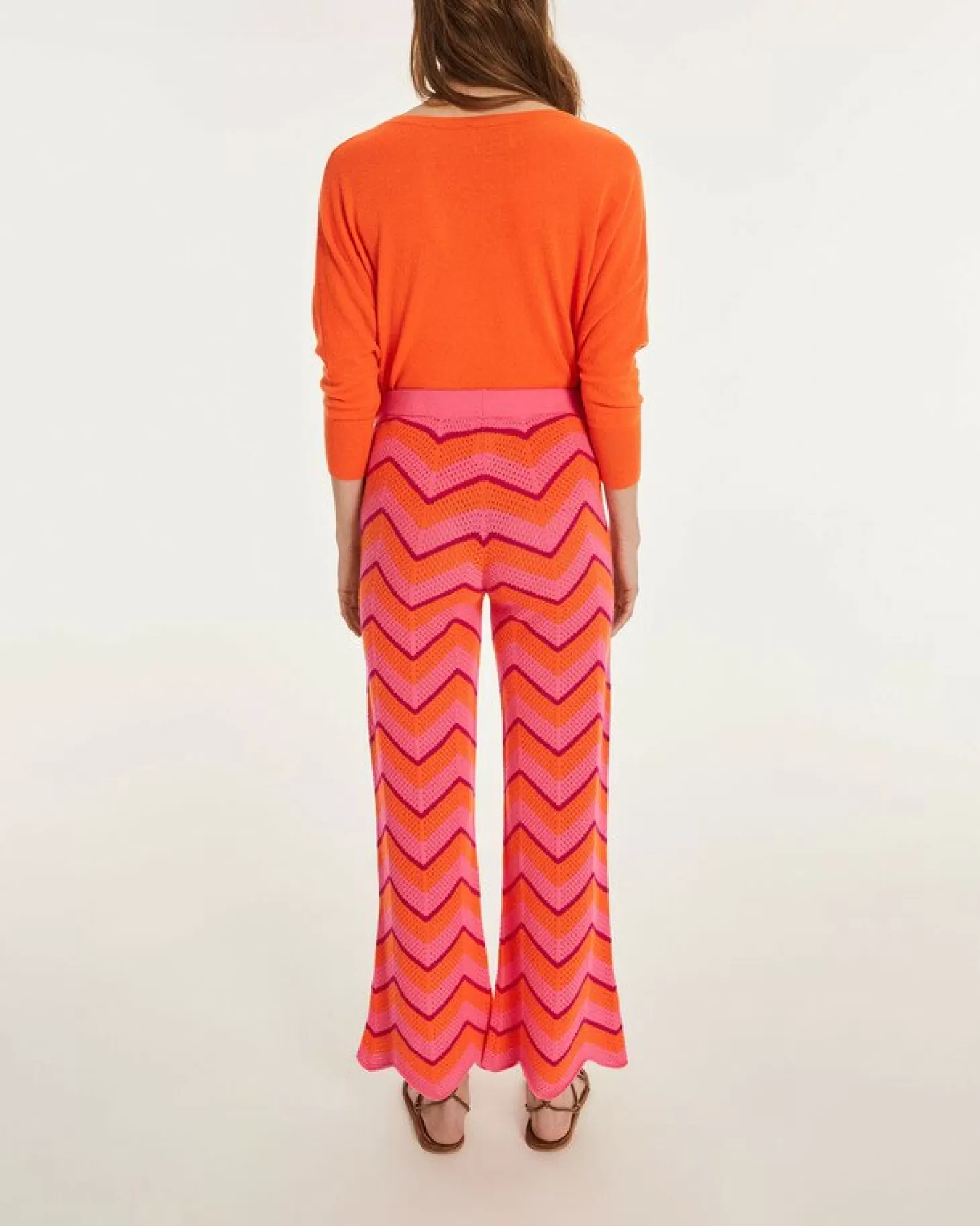 pantalon_cachemire_evase_2.webp Femme Kujten Pantalons & Shorts*Pantalon Cachemire Evase