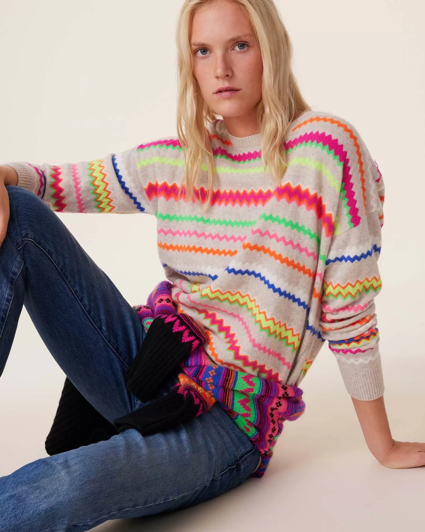 Femme Kujten Pulls & Sweats*Pull Cachemire Col Rond, 2 Fils