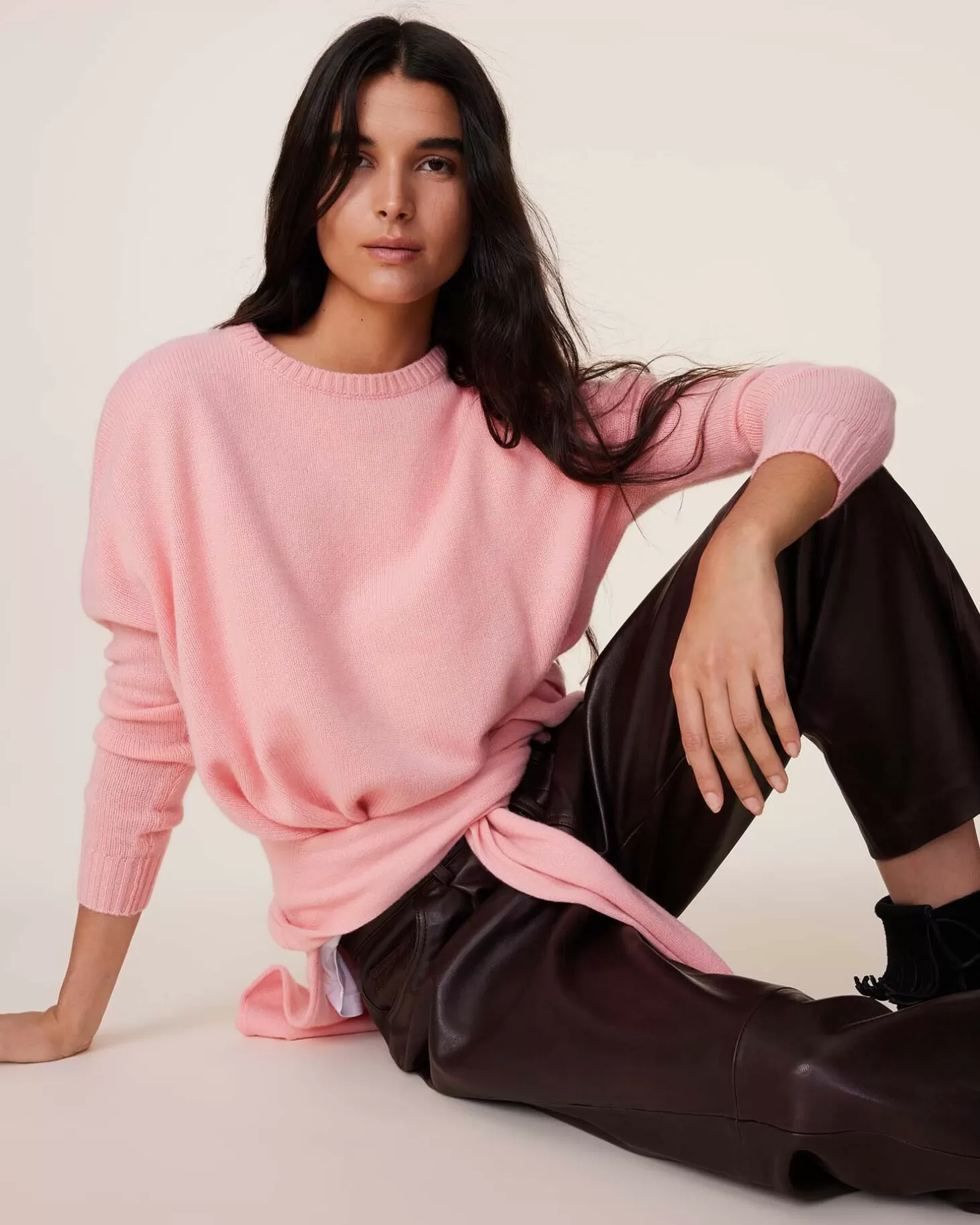 Femme Kujten Pulls & Sweats*Pull Cachemire Col Rond Oversize Femme, 4 Fils