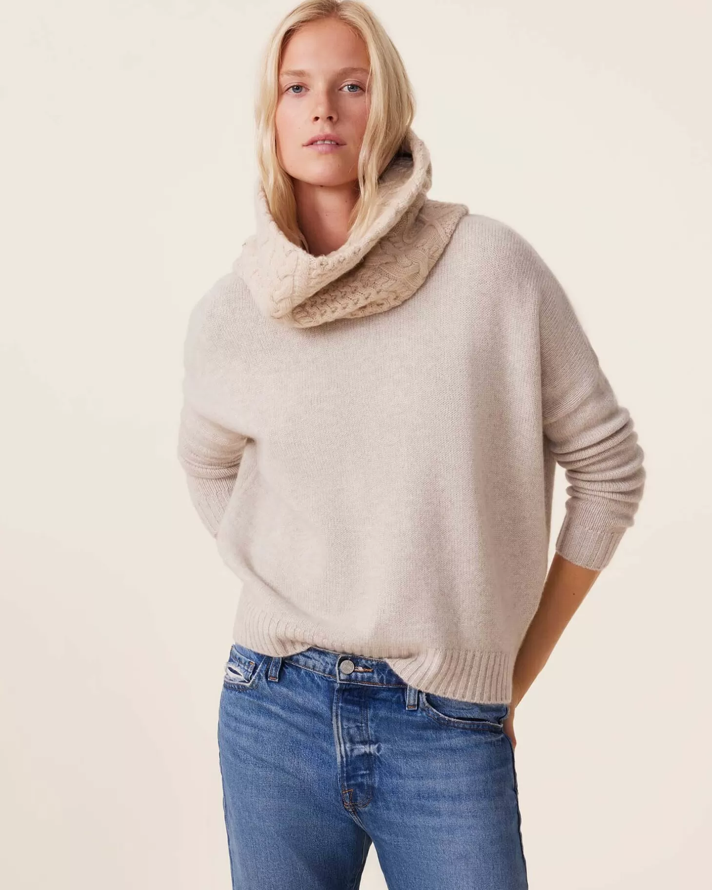 Femme Kujten Pulls & Sweats*Pull Cachemire Col Rond Oversize Femme, 6 Fils