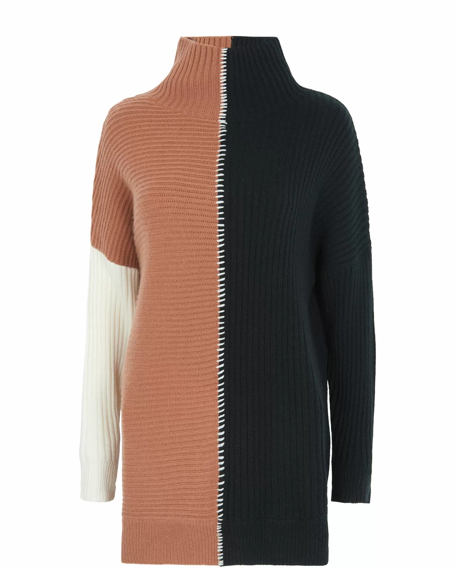 Femme Kujten Pulls & Sweats*Pull Cachemire Col Roule Colorblock