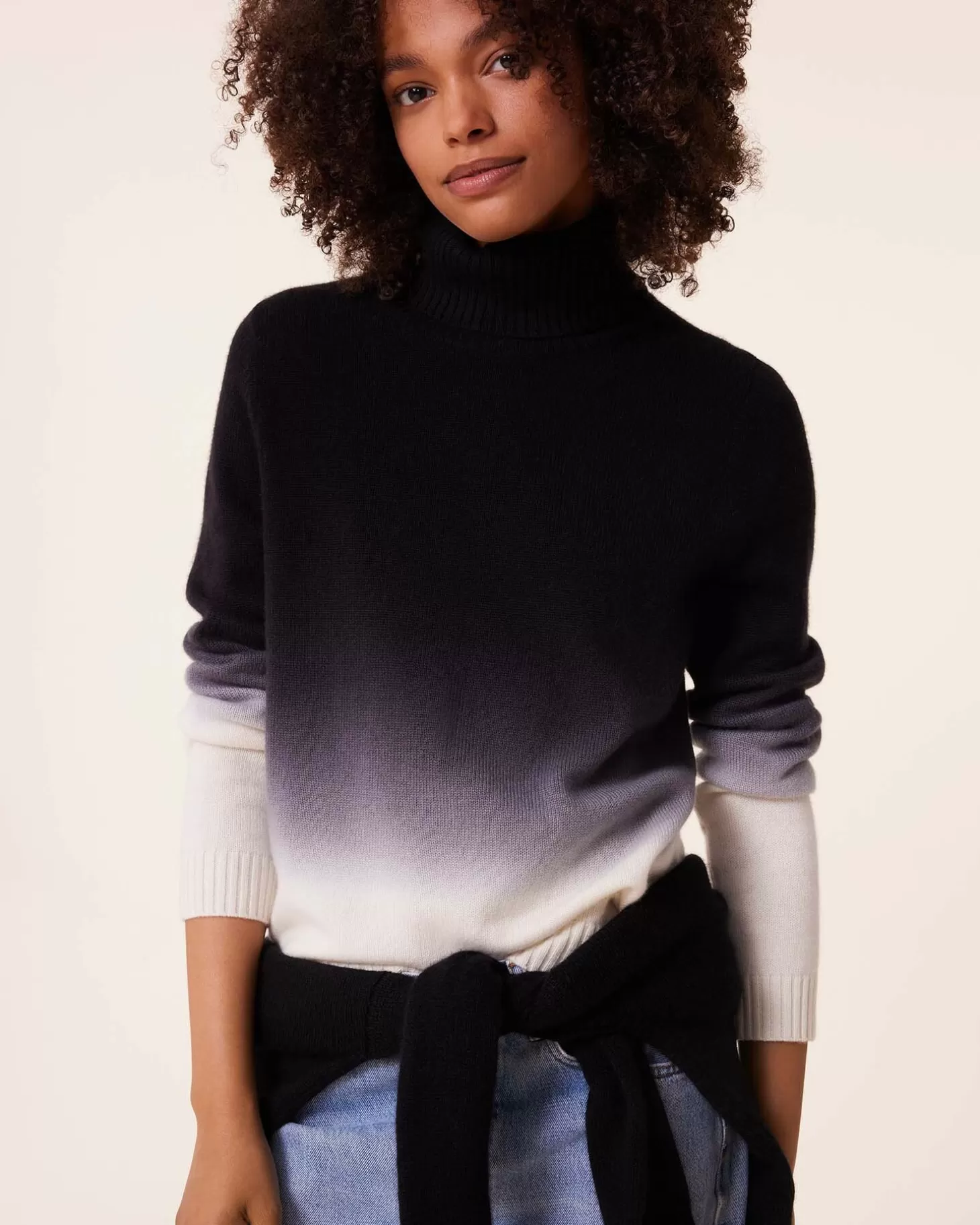 Femme Kujten Pulls & Sweats*Pull Cachemire Col Roule Dip Dye, 4 Fils