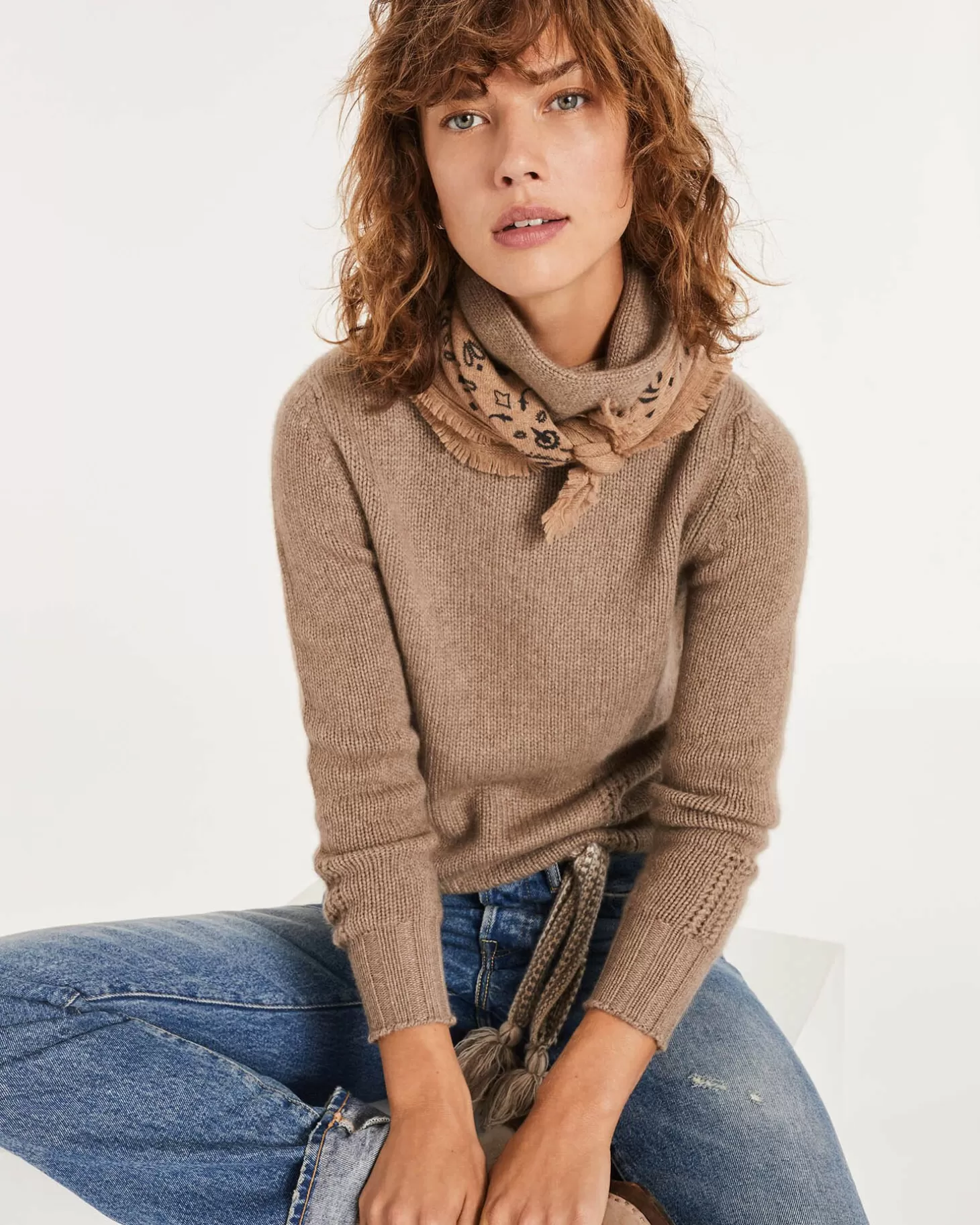 Femme Kujten Pulls & Sweats*Pull Cachemire Col Roule Double Femme