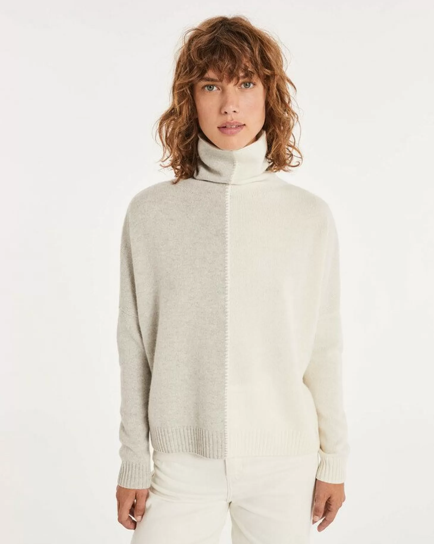 Femme Kujten Pulls & Sweats*Pull Cachemire Col Roule Oversize Femme