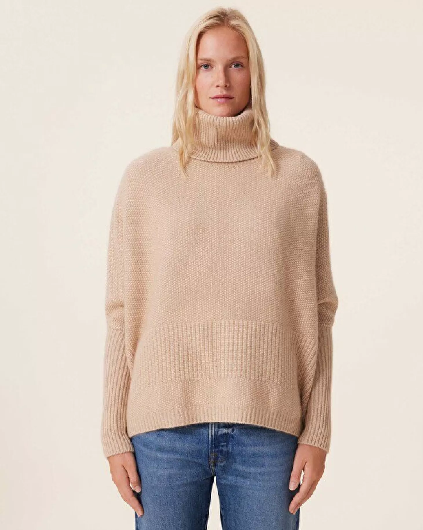 Femme Kujten Pulls & Sweats*Pull Cachemire Col Roule Oversize Femme, 8 Fils