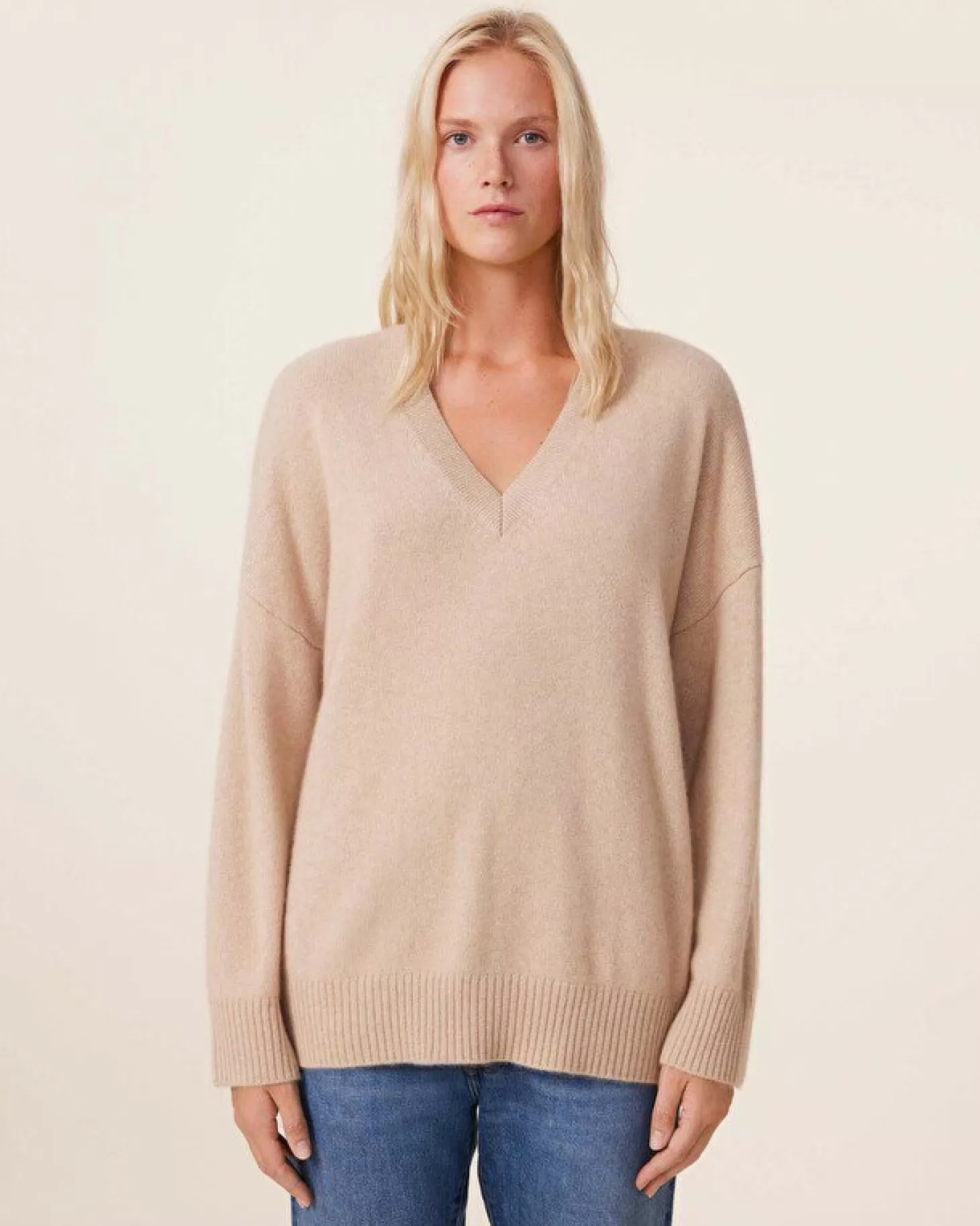 Femme Kujten Pulls & Sweats*Pull Cachemire Col V Oversize, 4 Fils