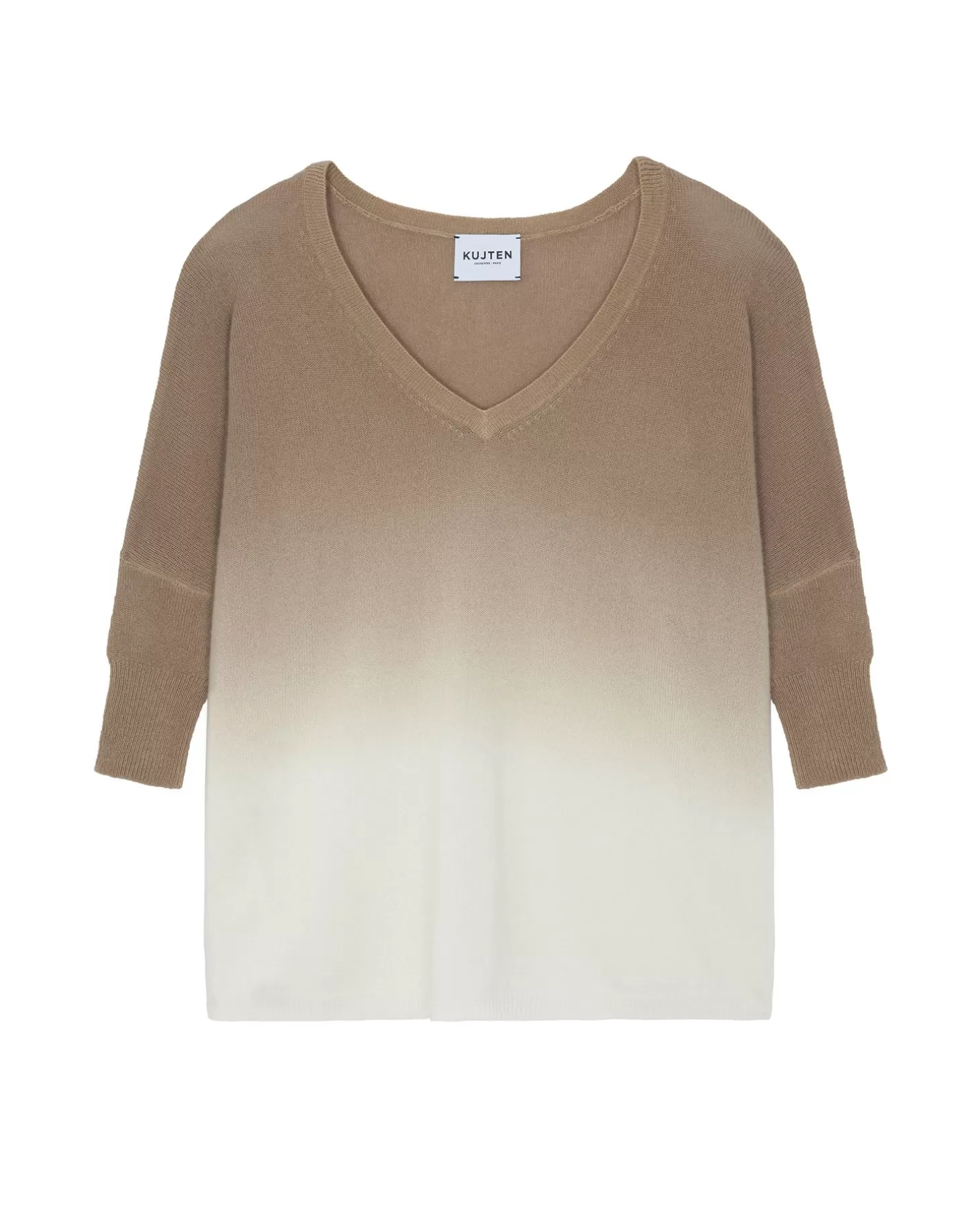 Femme Kujten Pulls & Sweats*Pull Cachemire Col V Oversize Dip Dye, 2 Fils