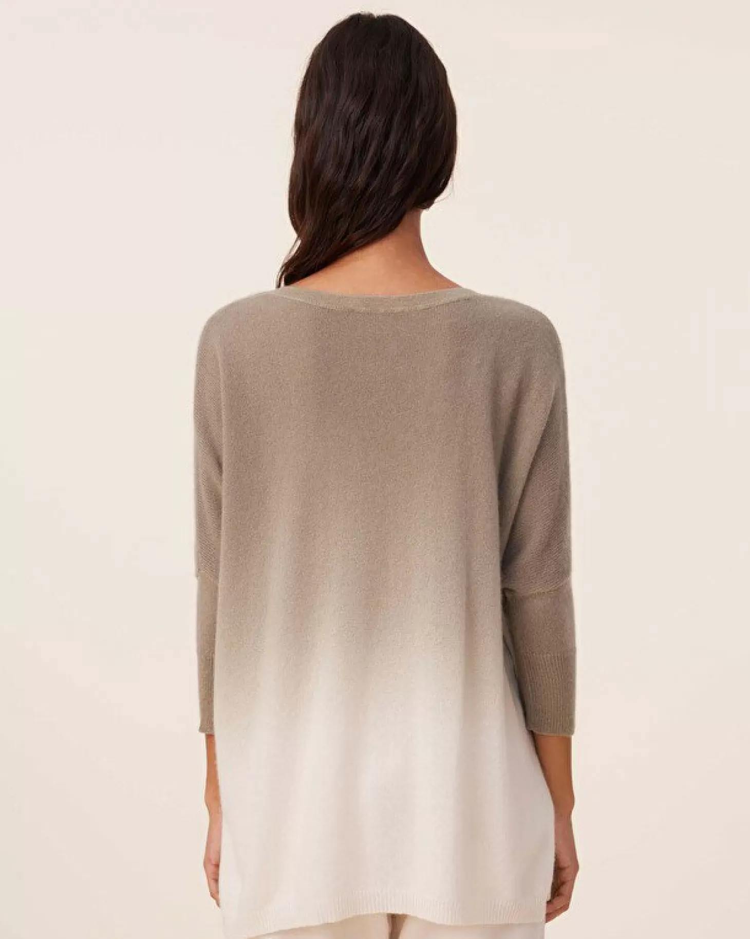 Femme Kujten Pulls & Sweats*Pull Cachemire Col V Oversize Dip Dye, 2 Fils