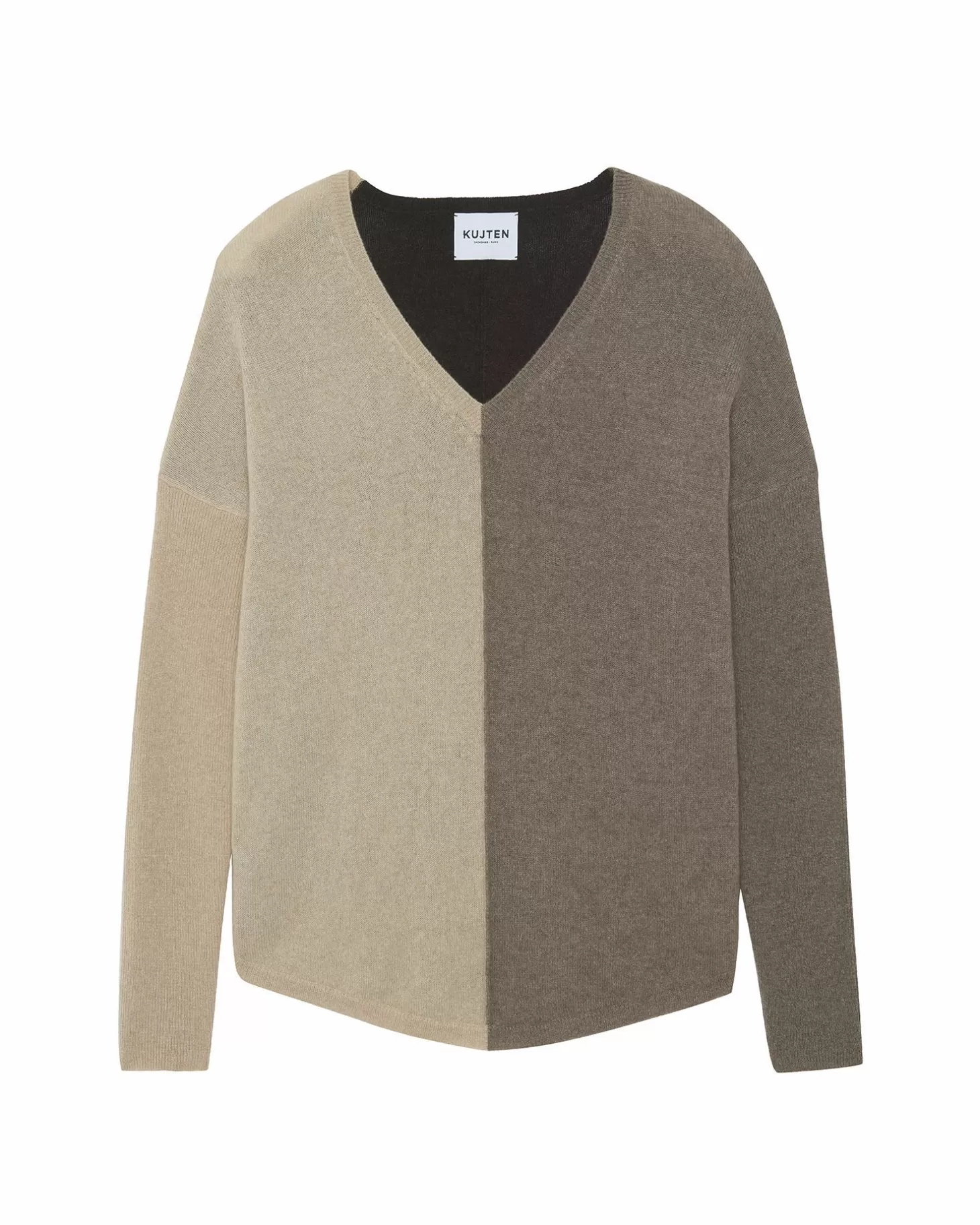 Femme Kujten Pulls & Sweats*Pull Cachemire Col V Oversize Liquette, 2 Fils