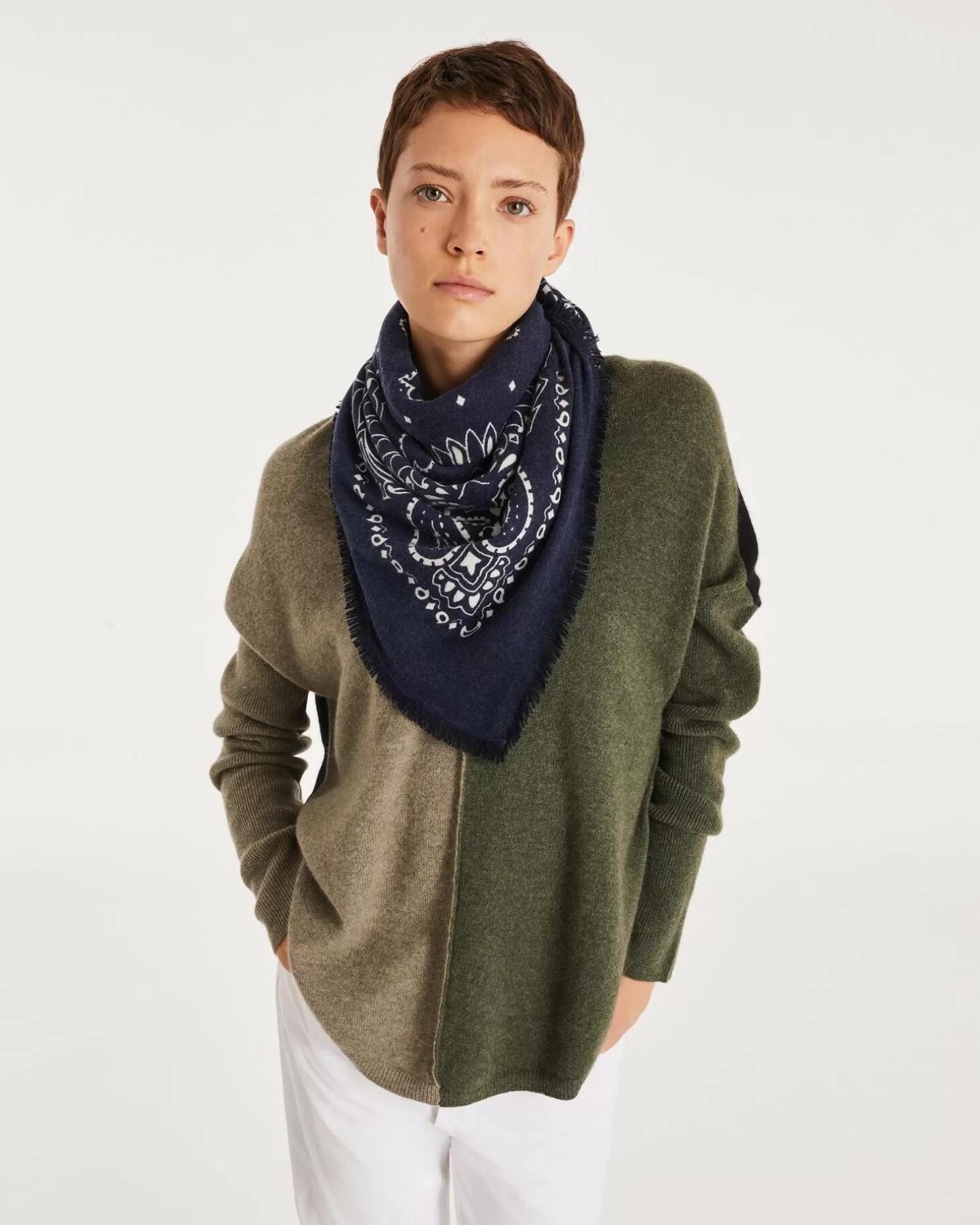 Femme Kujten Pulls & Sweats*Pull Cachemire Col V Oversize Liquette, 2 Fils