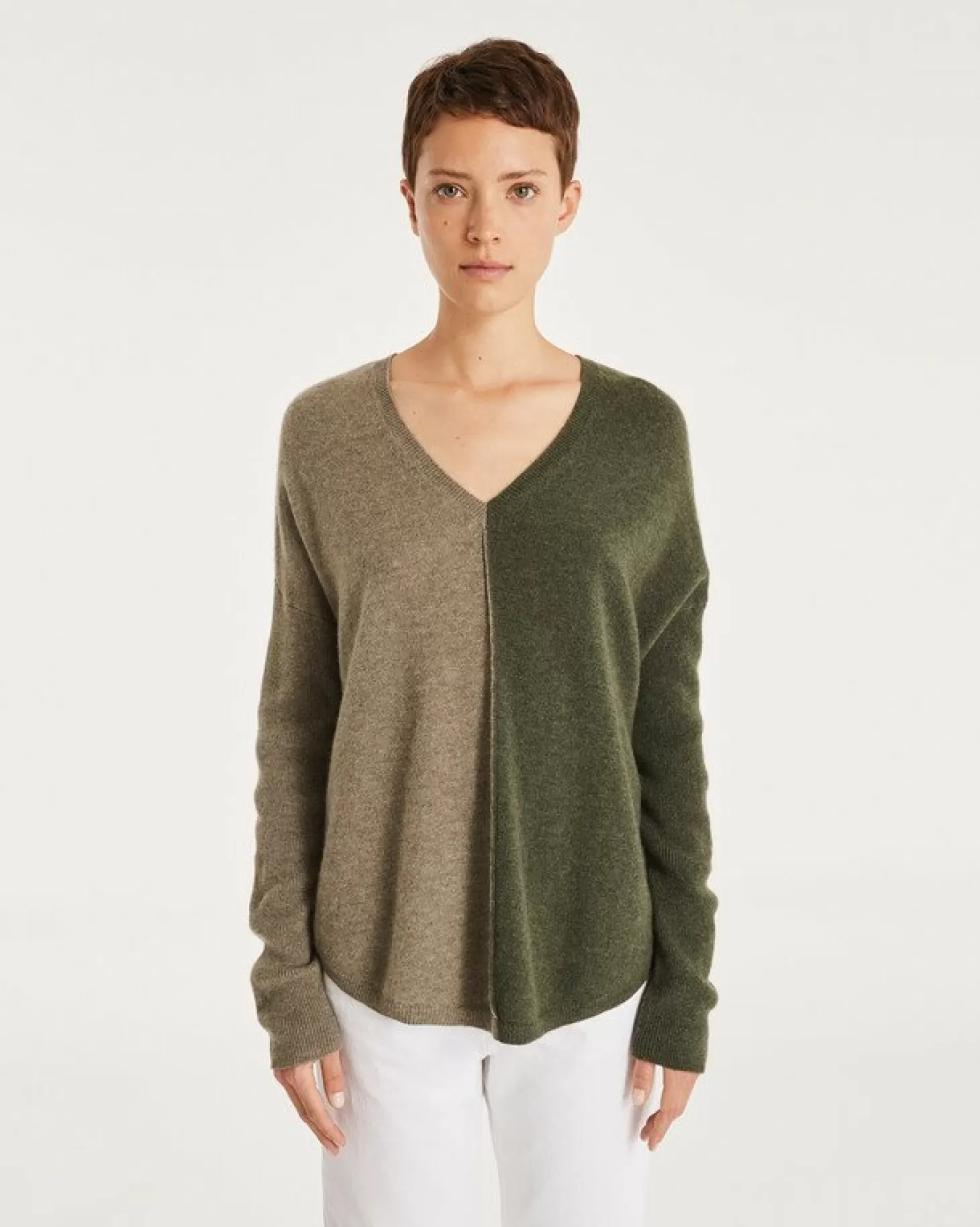 Femme Kujten Pulls & Sweats*Pull Cachemire Col V Oversize Liquette, 2 Fils