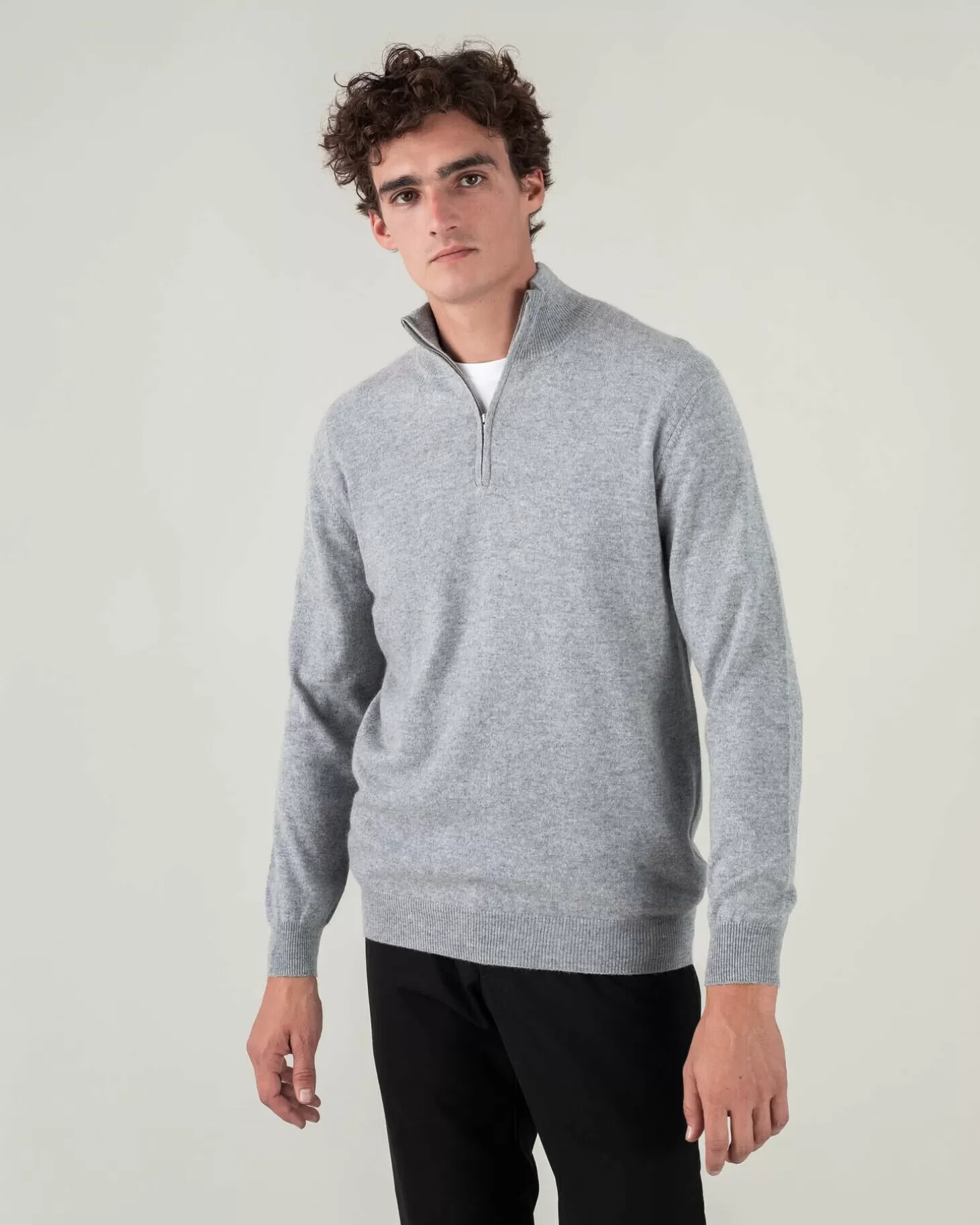 Homme Kujten Pulls & Sweats*Pull Cachemire Homme Col Roule Uni Avec Patchs Aux Coudes