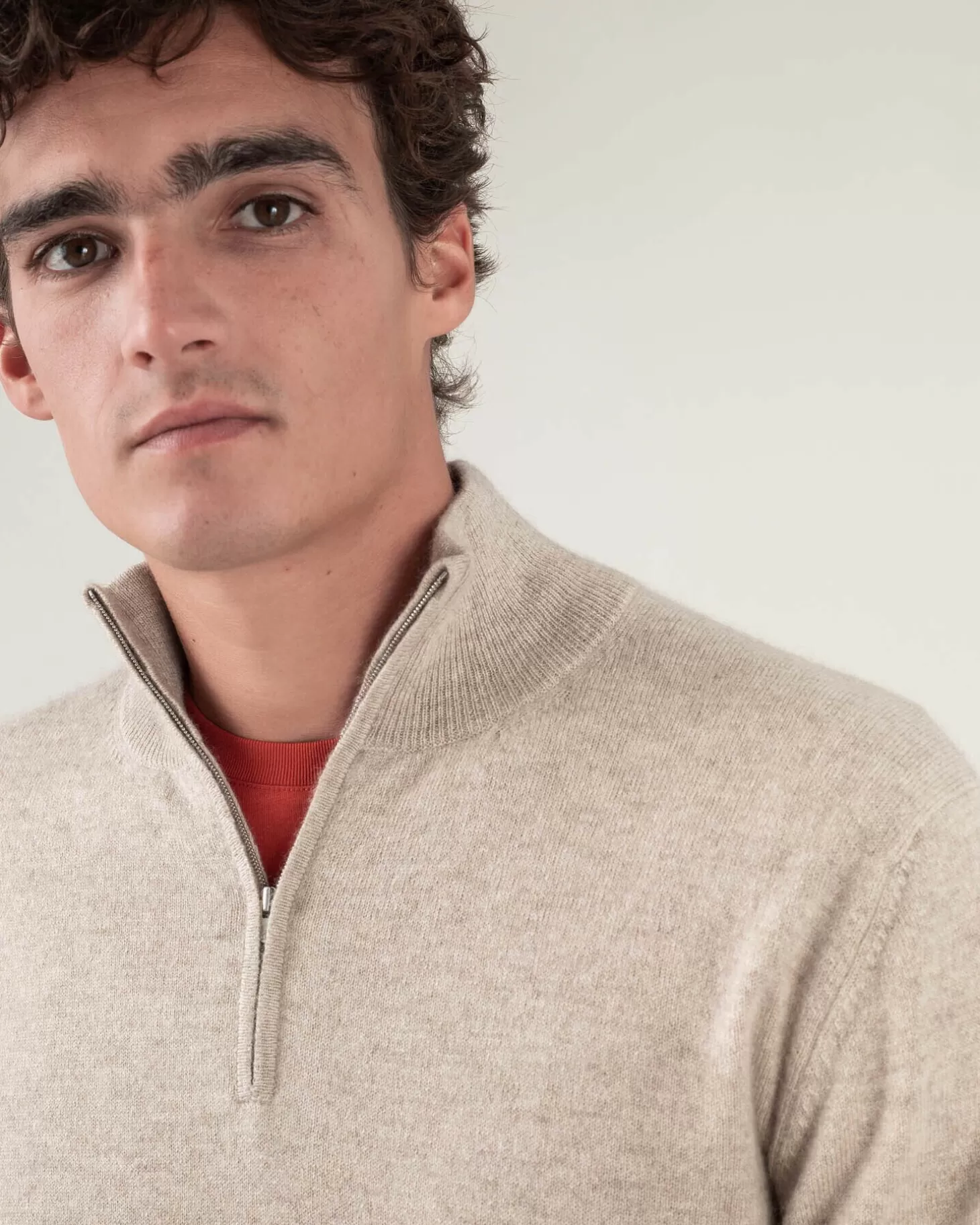 Homme Kujten Pulls & Sweats*Pull Cachemire Homme Col Roule Uni Avec Patchs Aux Coudes