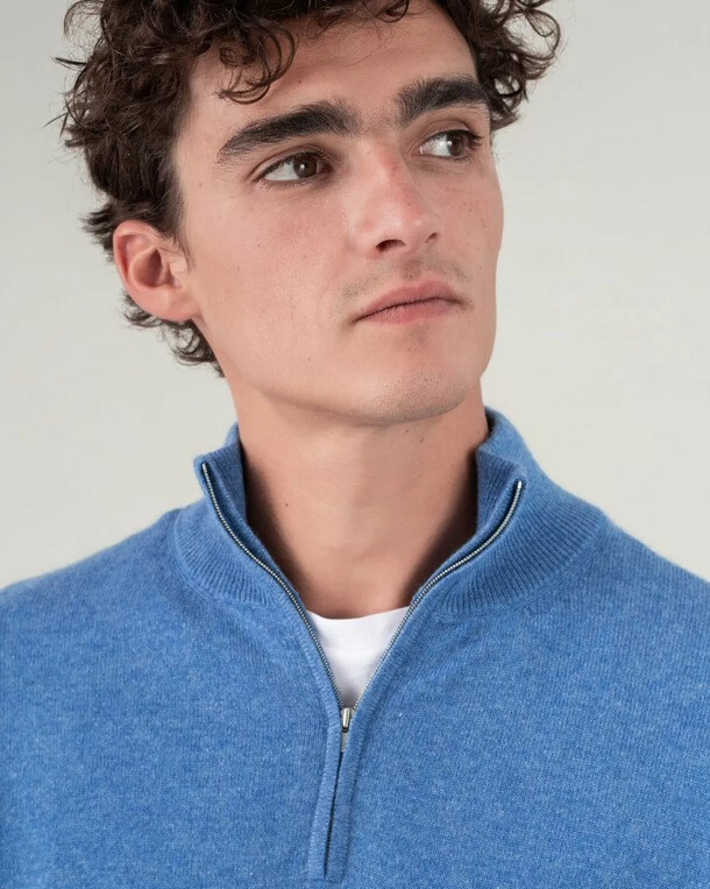 Homme Kujten Pulls & Sweats*Pull Cachemire Homme Col Roule Uni Avec Patchs Aux Coudes