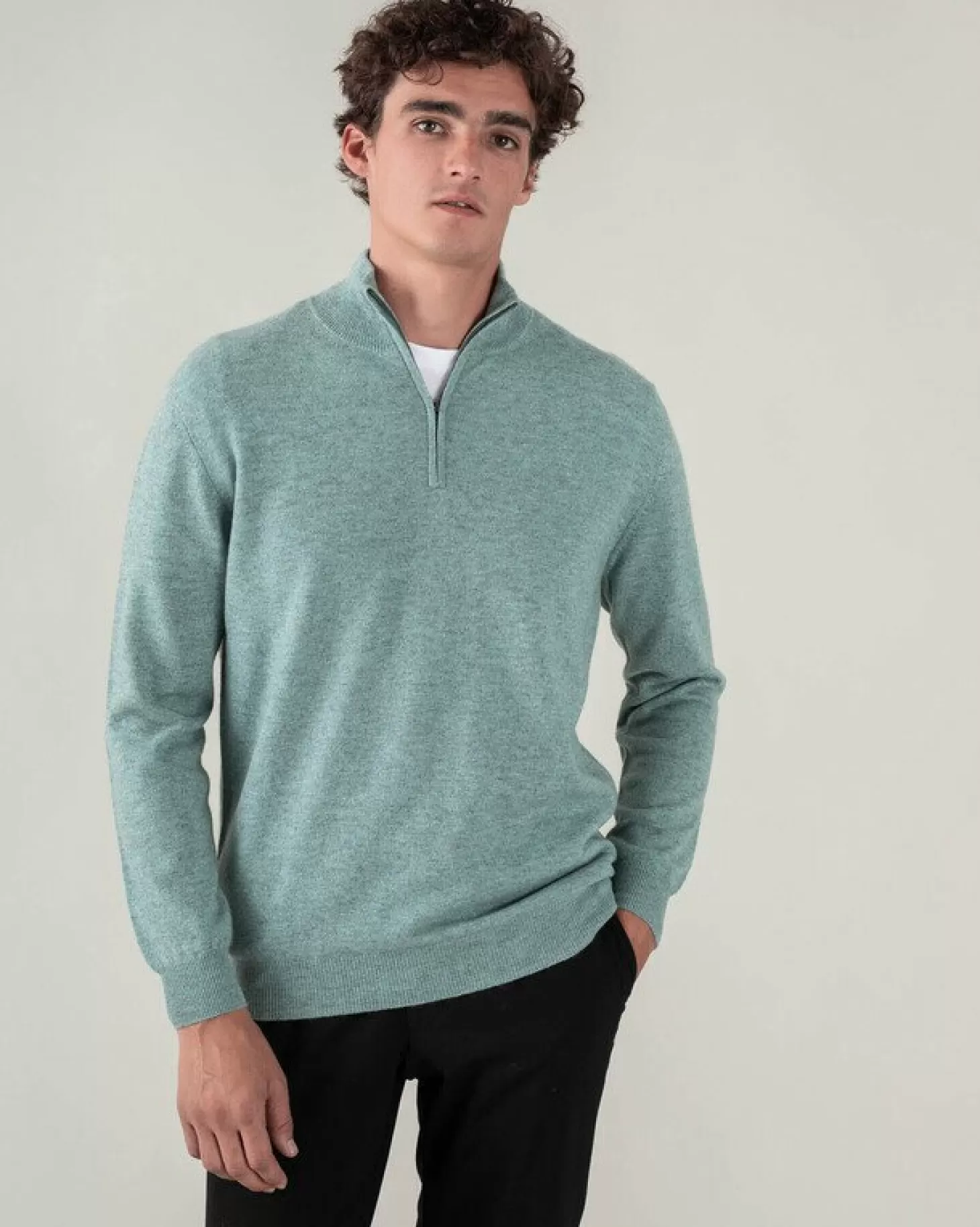 Homme Kujten Pulls & Sweats*Pull Cachemire Homme Col Roule Uni Avec Patchs Aux Coudes