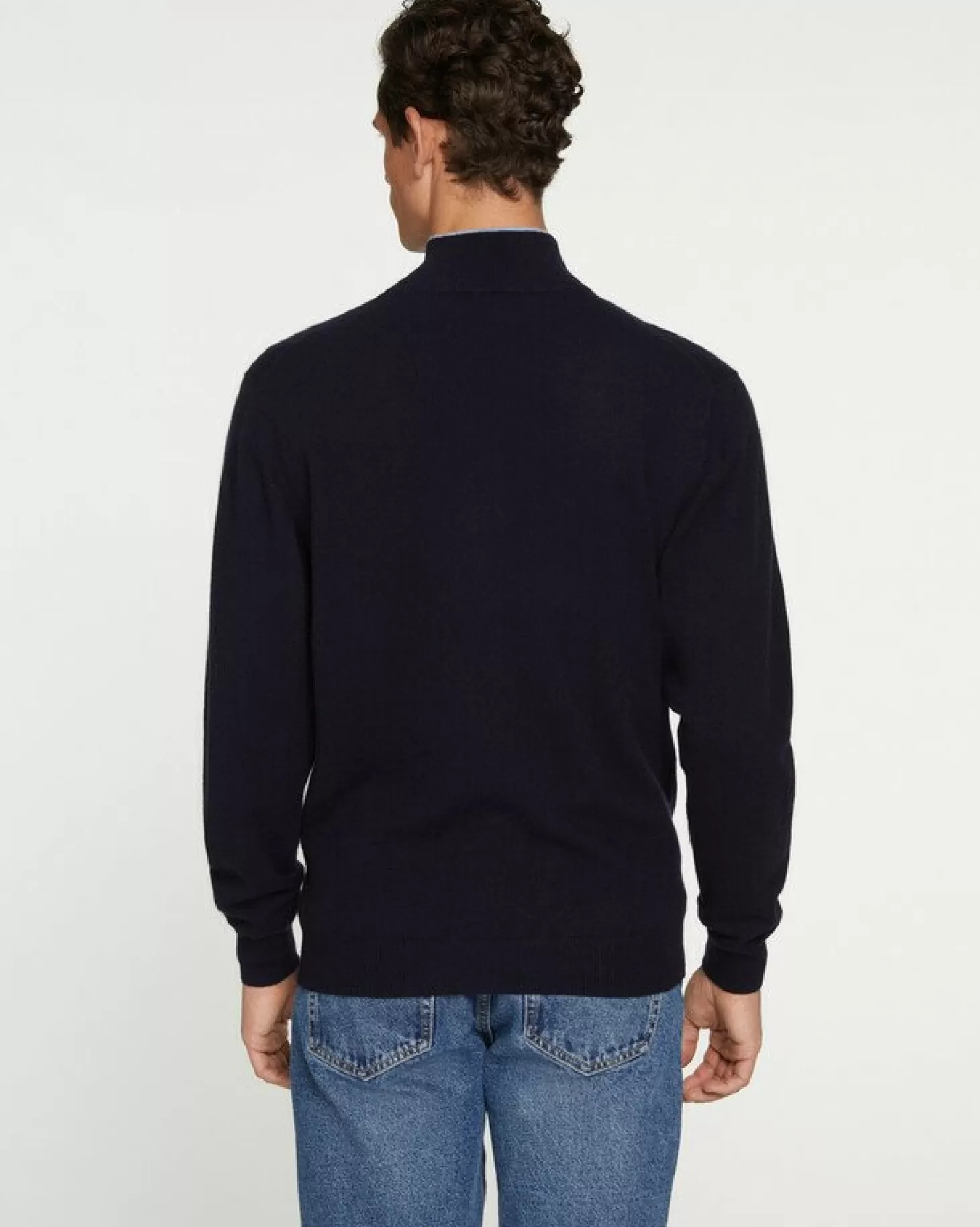 Homme Kujten Pulls & Sweats*Pull Cachemire Homme Col Roule Uni Avec Patchs Aux Coudes