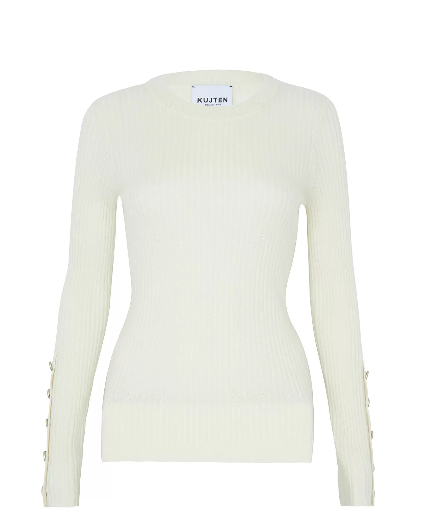 Femme Kujten Pulls & Sweats*Pull Col Rond Cachemire Cotes Plates, 2 Fils