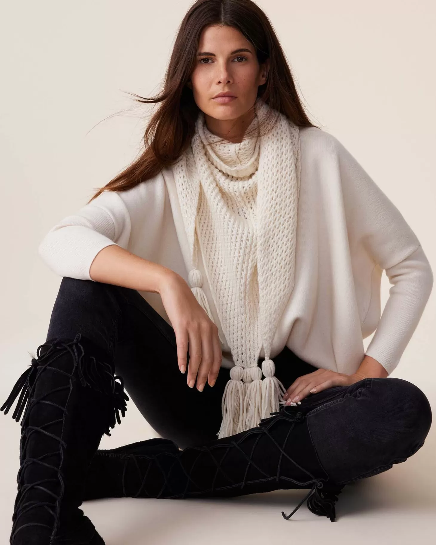 Femme Kujten Pulls & Sweats*Pull Col V Oversize Cachemire Milano, 2 Fils