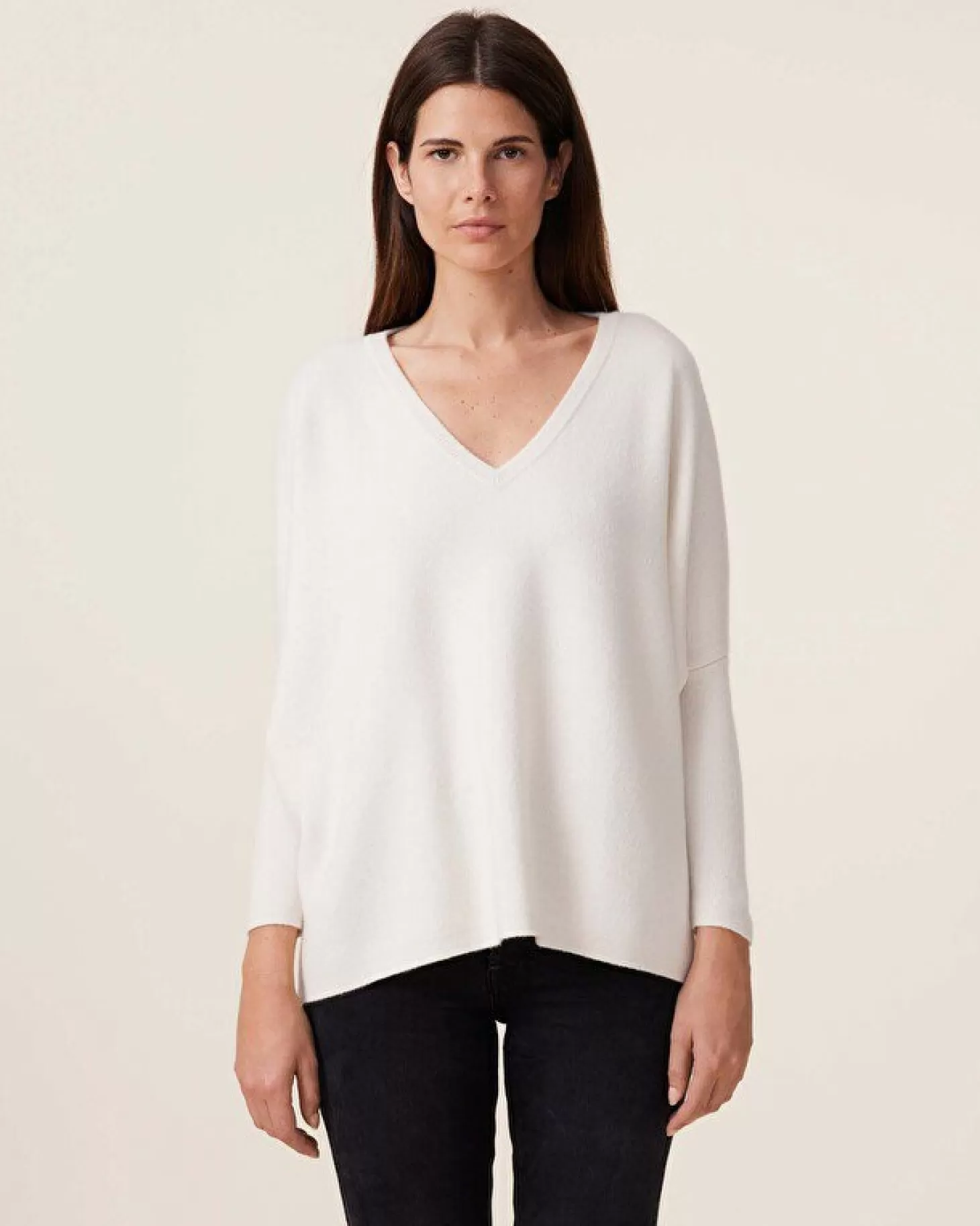Femme Kujten Pulls & Sweats*Pull Col V Oversize Cachemire Milano, 2 Fils