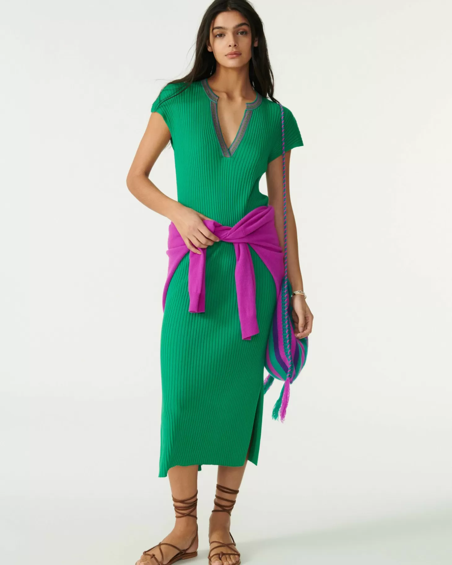 Femme Kujten Robes & Jupes*Robe Djellaba Soie-Cachemire