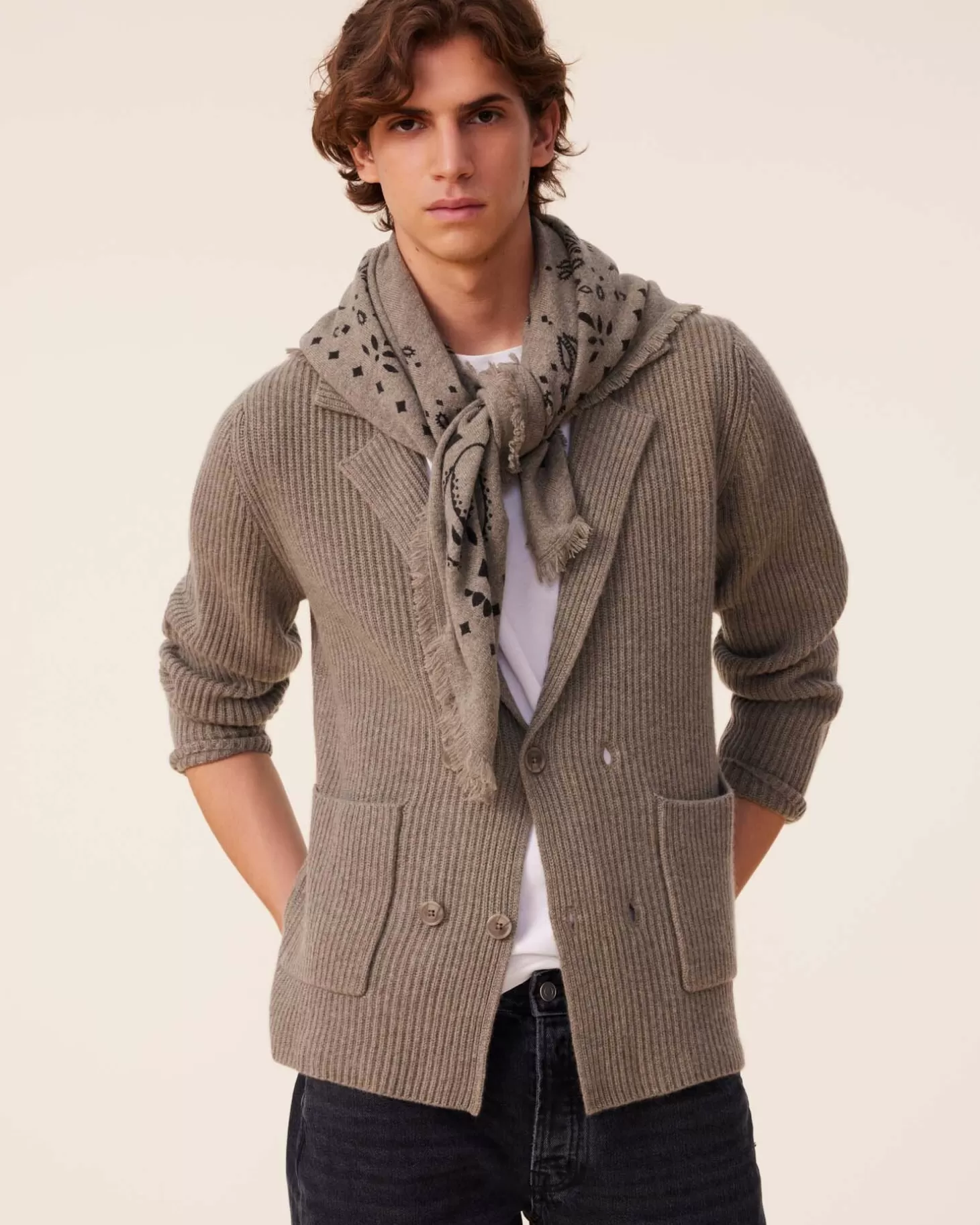Homme Kujten Gilets & Vestes*Veste Blazer Cachemire Cotes Anglaises, 6 Fils